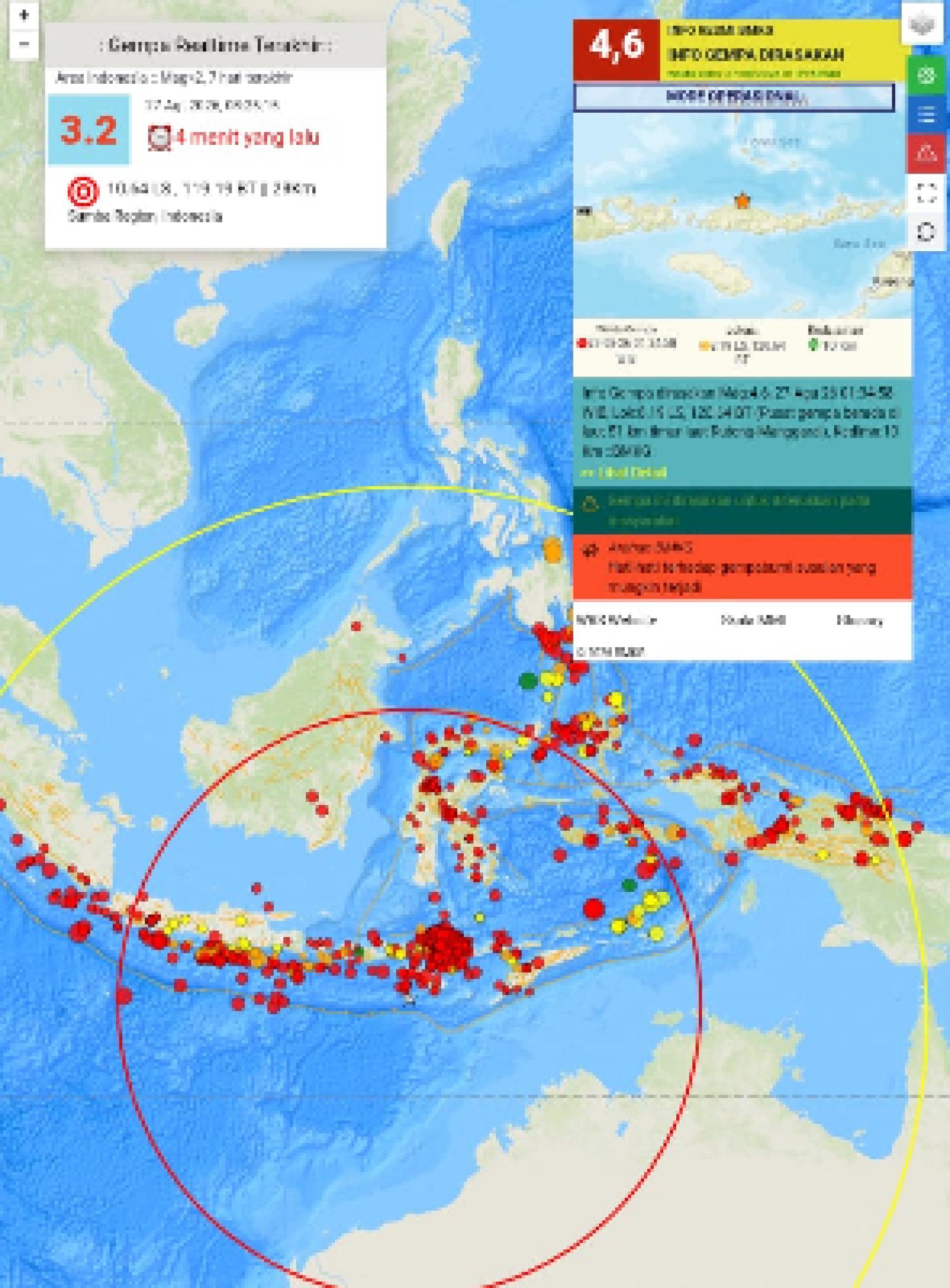 GEMPA BUMI GUNCANG MANGGARAI PADA DINI HARI
